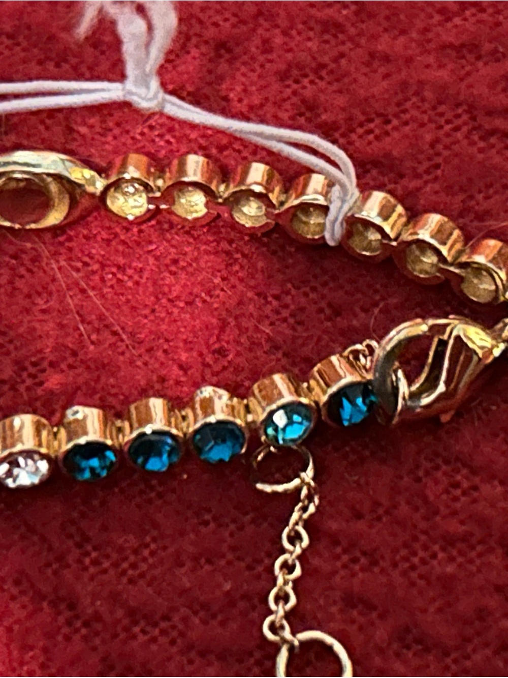 Coach Gold-Tone Bracelet with Blue Crystals - Women Jewelry